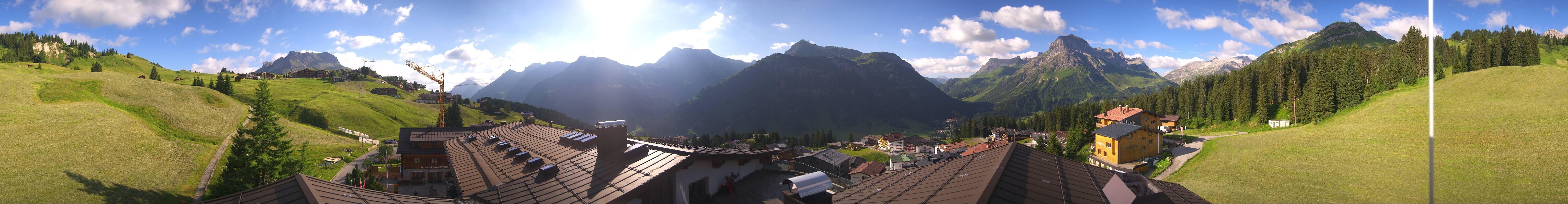 Archiv Foto Webcam Panorama Oberlech - Hotel Goldener Berg