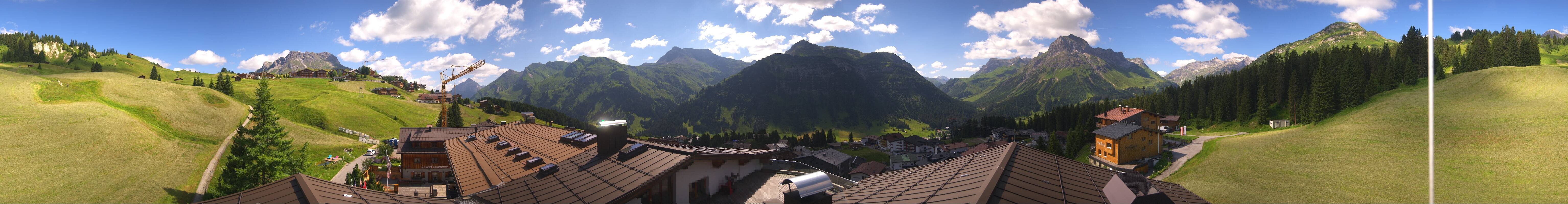 Archiv Foto Webcam Panorama Oberlech - Hotel Goldener Berg
