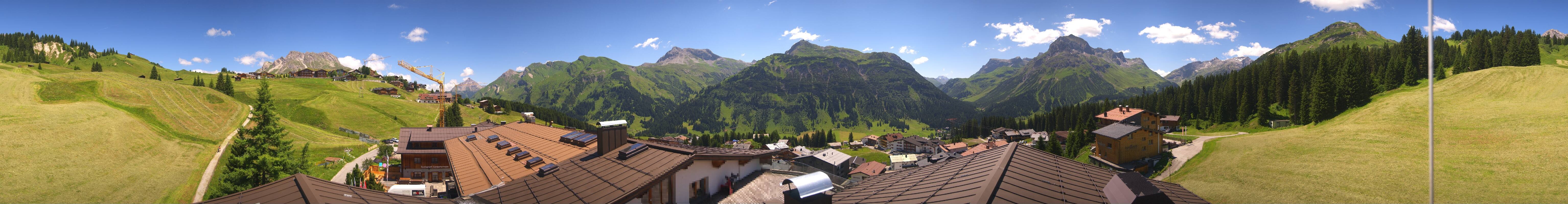 Archiv Foto Webcam Panorama Oberlech - Hotel Goldener Berg