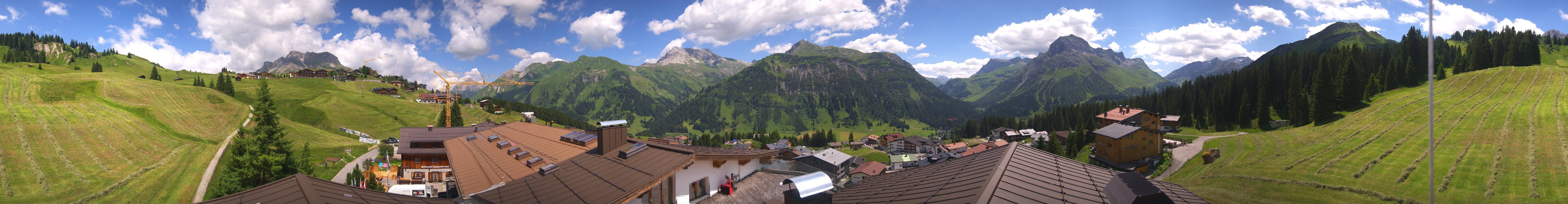 Archiv Foto Webcam Panorama Oberlech - Hotel Goldener Berg