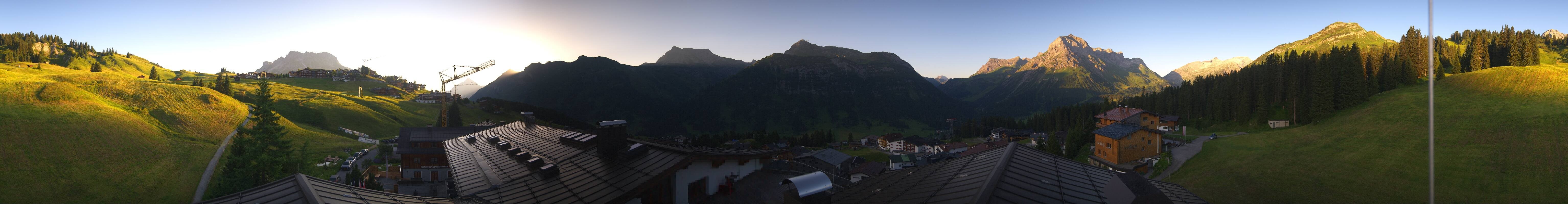 Archived image Webcam Panoramic view Oberlech from Hotel Goldener Berg