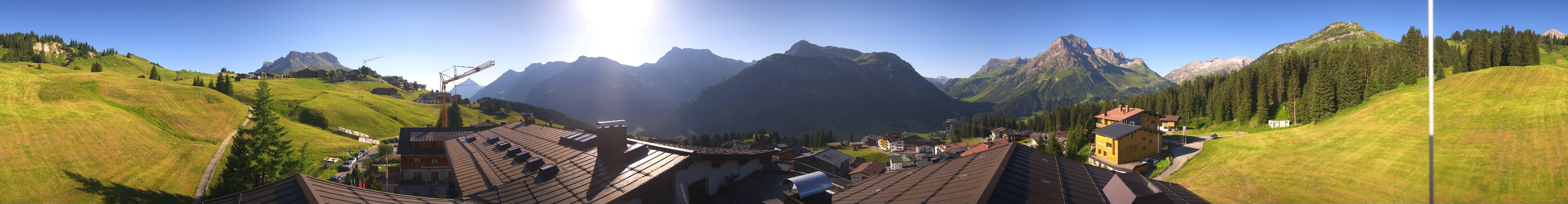 Archived image Webcam Panoramic view Oberlech from Hotel Goldener Berg