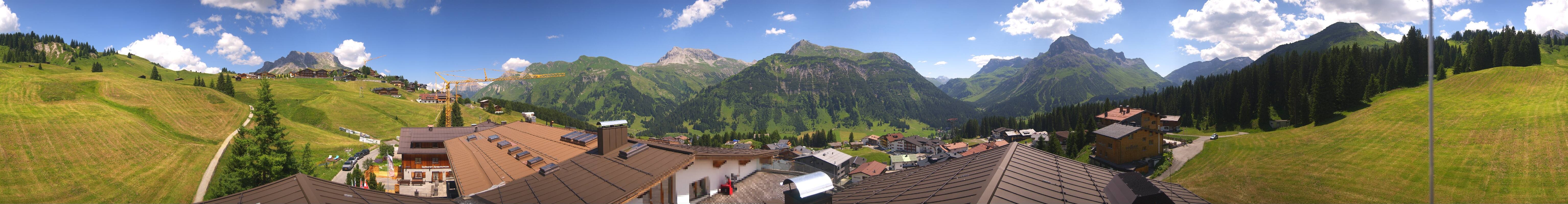 Archived image Webcam Panoramic view Oberlech from Hotel Goldener Berg