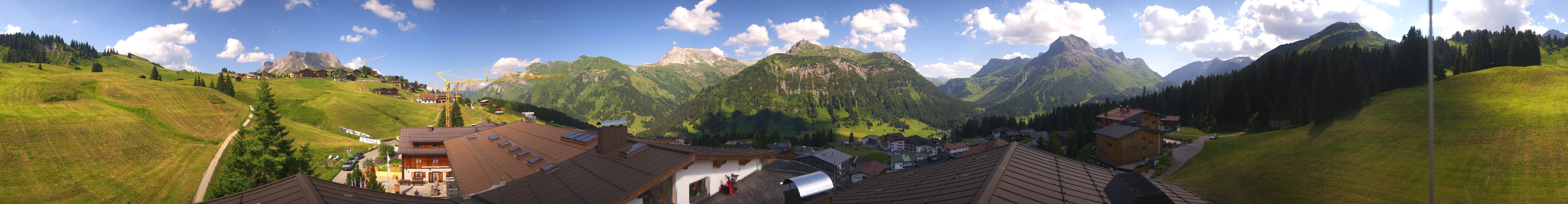 Archived image Webcam Panoramic view Oberlech from Hotel Goldener Berg