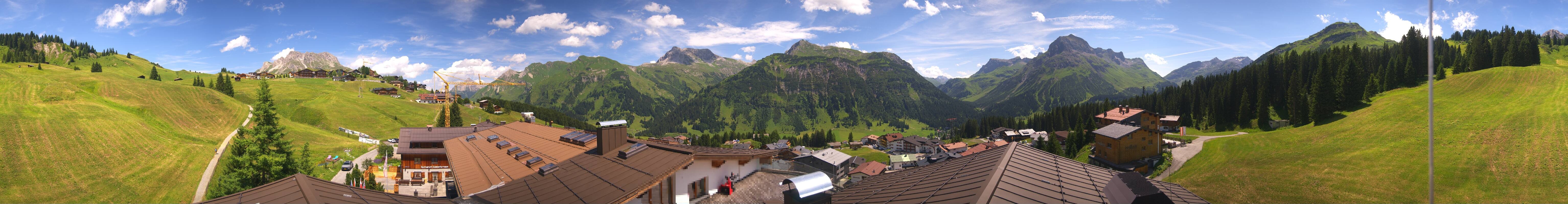Archiv Foto Webcam Panorama Oberlech - Hotel Goldener Berg