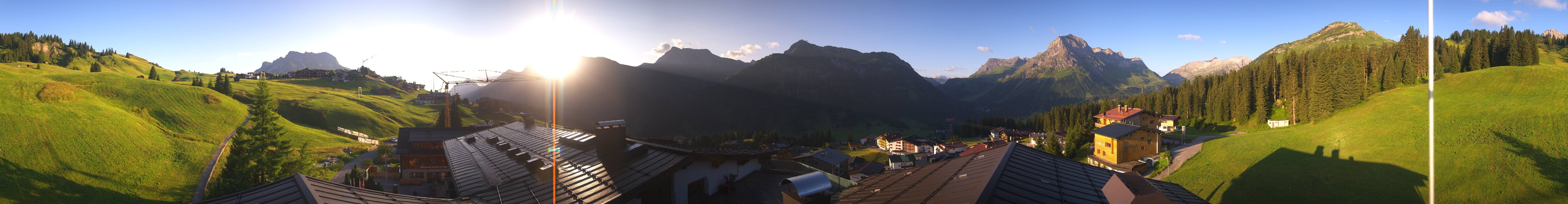 Archiv Foto Webcam Panorama Oberlech - Hotel Goldener Berg