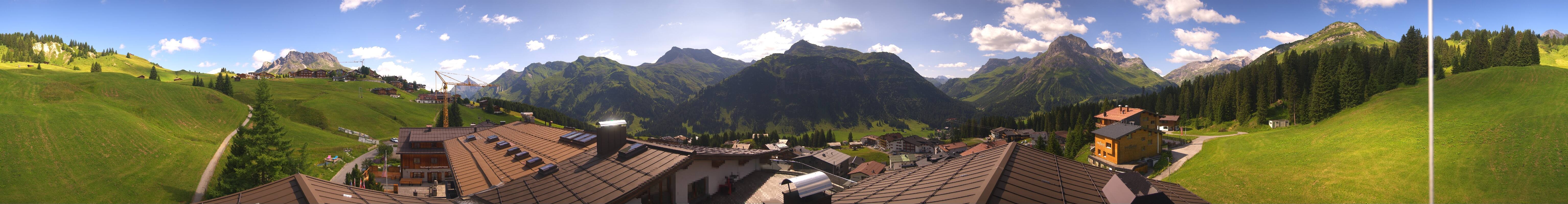 Archiv Foto Webcam Panorama Oberlech - Hotel Goldener Berg