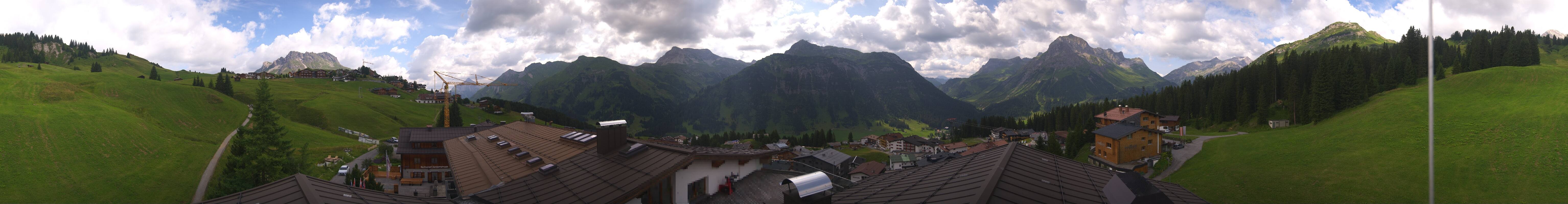 Archived image Webcam Panoramic view Oberlech from Hotel Goldener Berg
