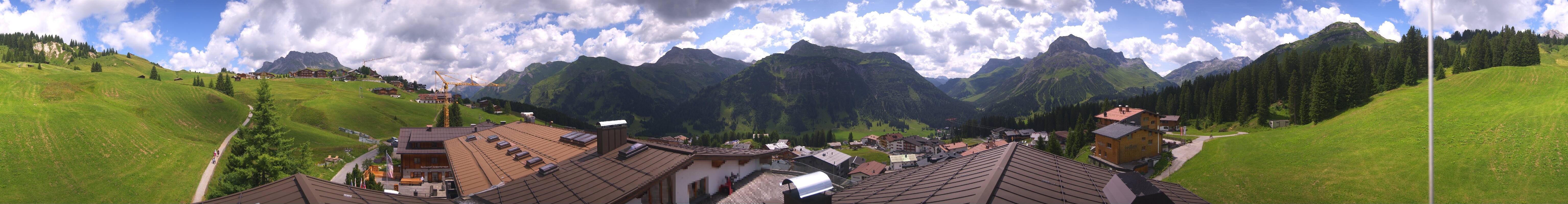 Archived image Webcam Panoramic view Oberlech from Hotel Goldener Berg
