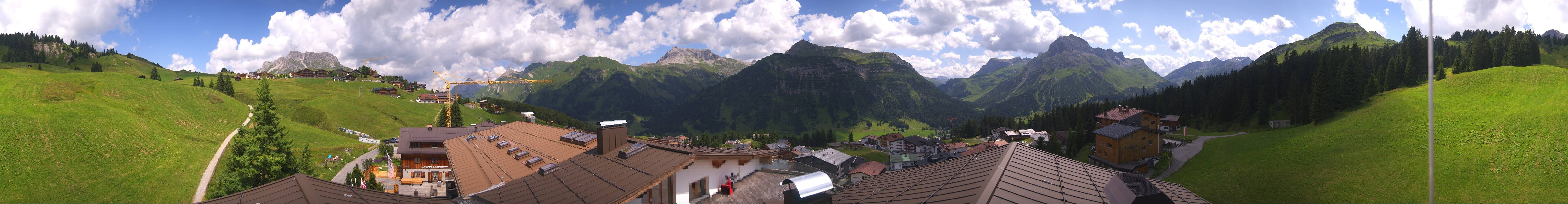 Archived image Webcam Panoramic view Oberlech from Hotel Goldener Berg