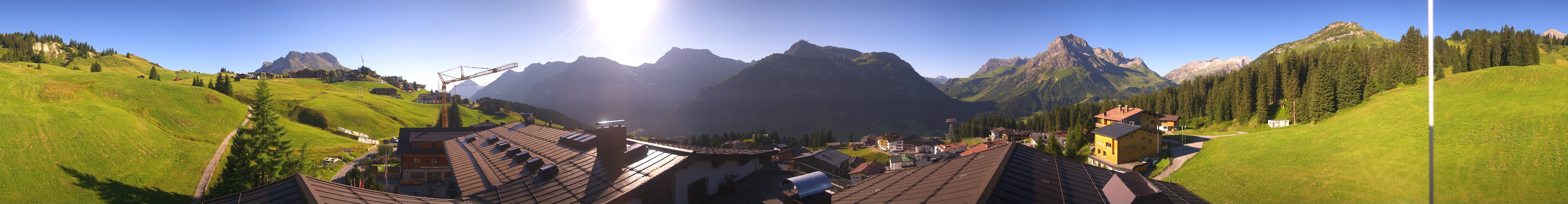 Archiv Foto Webcam Panorama Oberlech - Hotel Goldener Berg