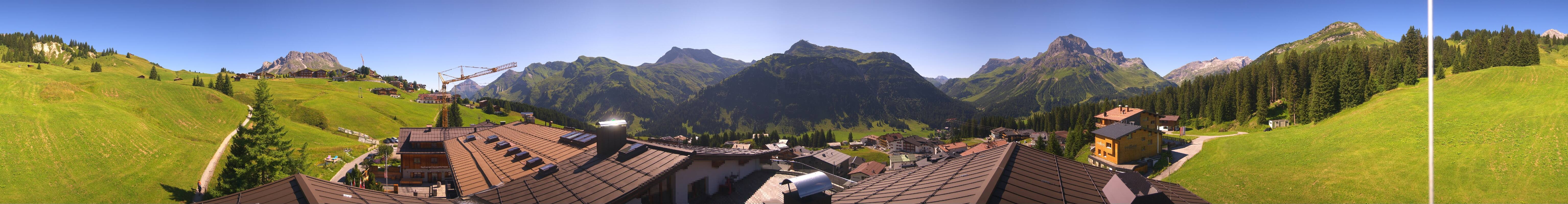 Archiv Foto Webcam Panorama Oberlech - Hotel Goldener Berg
