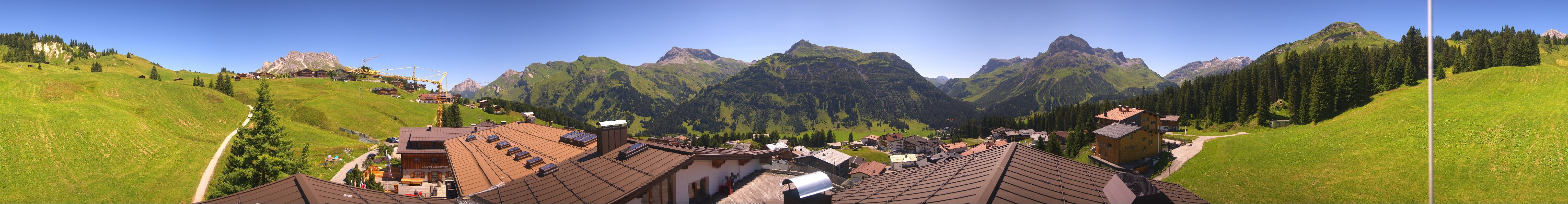 Archiv Foto Webcam Panorama Oberlech - Hotel Goldener Berg