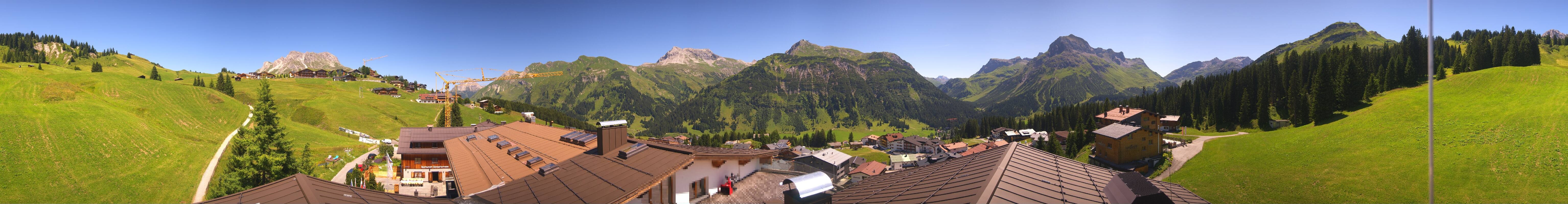 Archiv Foto Webcam Panorama Oberlech - Hotel Goldener Berg