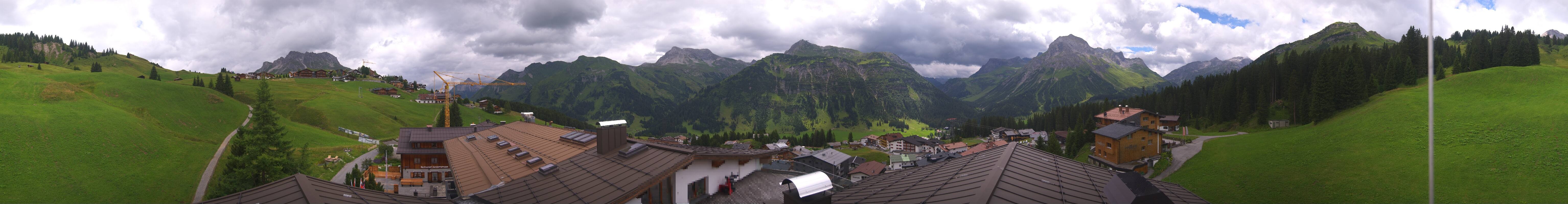 Archived image Webcam Panoramic view Oberlech from Hotel Goldener Berg