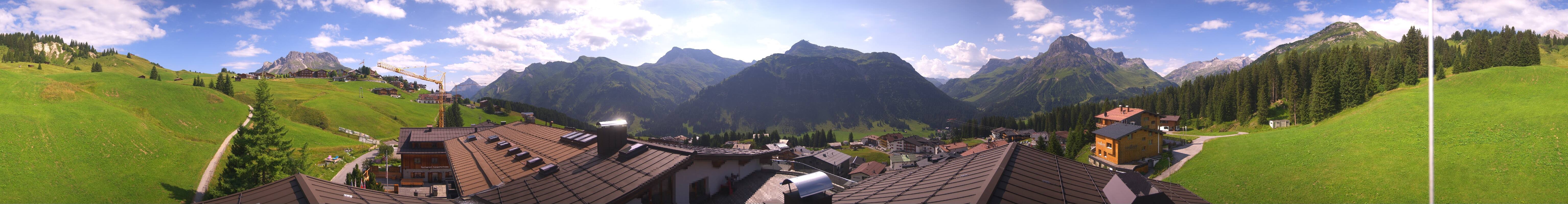 Archiv Foto Webcam Panorama Oberlech - Hotel Goldener Berg