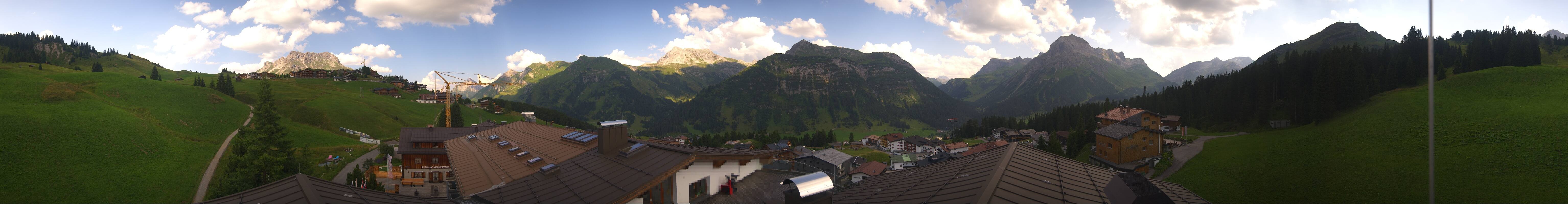 Archived image Webcam Panoramic view Oberlech from Hotel Goldener Berg