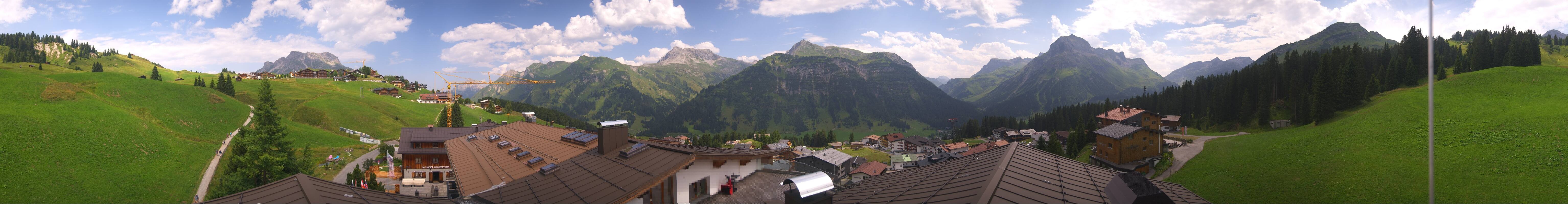 Archiv Foto Webcam Panorama Oberlech - Hotel Goldener Berg