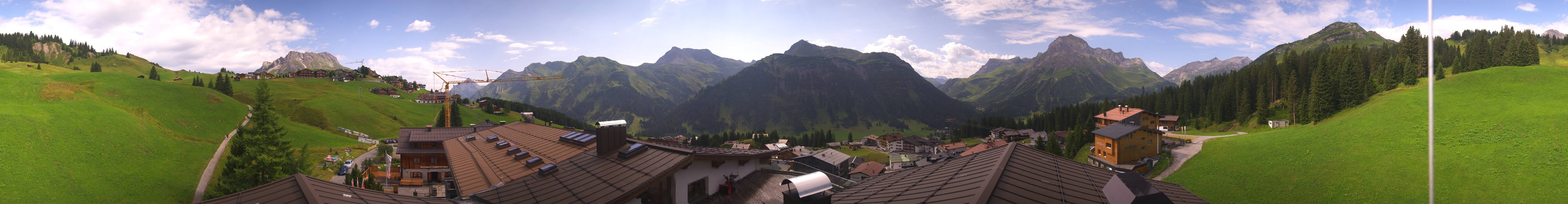 Archiv Foto Webcam Panorama Oberlech - Hotel Goldener Berg