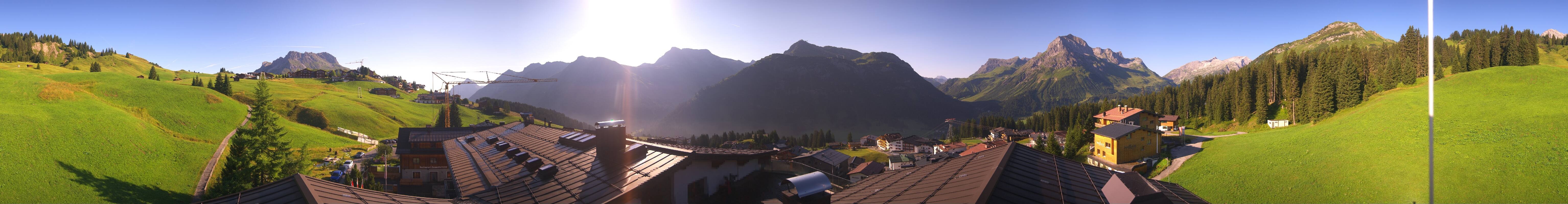 Archiv Foto Webcam Panorama Oberlech - Hotel Goldener Berg