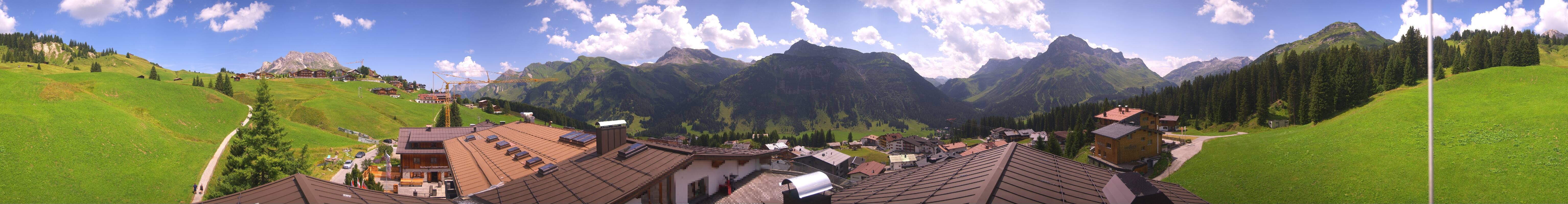 Archiv Foto Webcam Panorama Oberlech - Hotel Goldener Berg