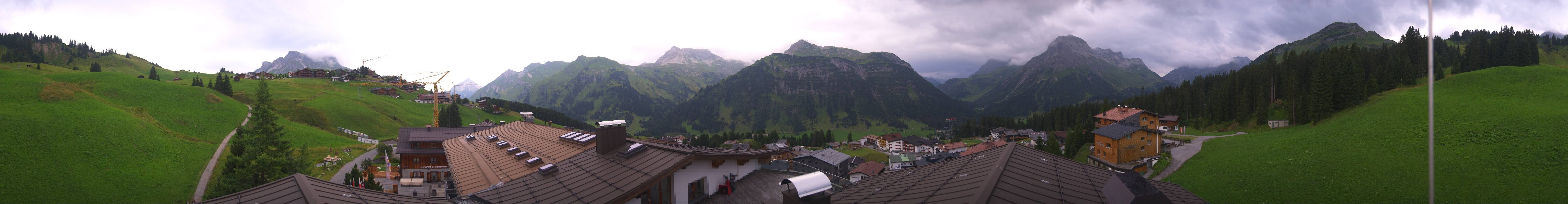 Archived image Webcam Panoramic view Oberlech from Hotel Goldener Berg