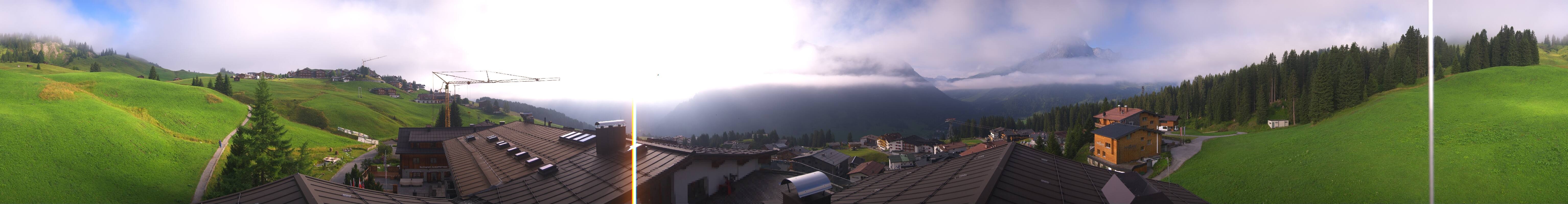 Archived image Webcam Panoramic view Oberlech from Hotel Goldener Berg
