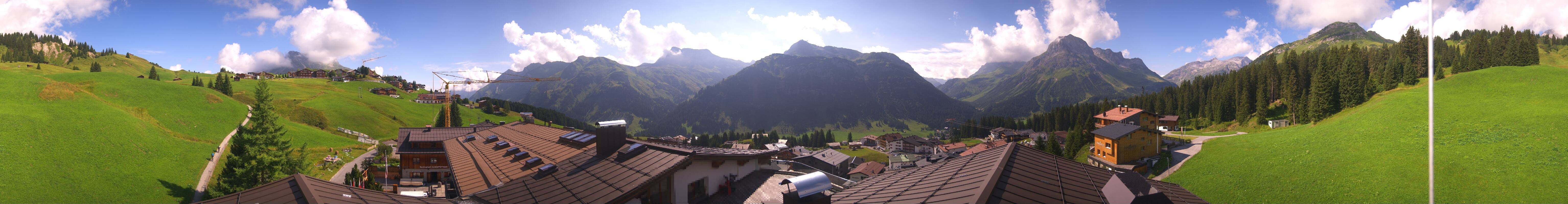 Archived image Webcam Panoramic view Oberlech from Hotel Goldener Berg