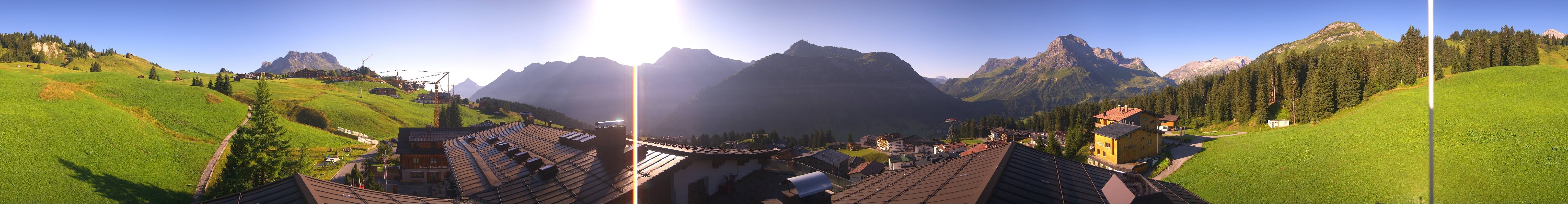 Archiv Foto Webcam Panorama Oberlech - Hotel Goldener Berg