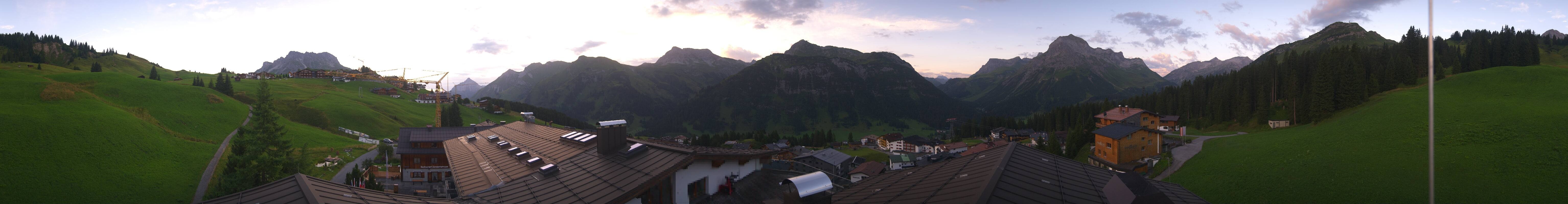 Archived image Webcam Panoramic view Oberlech from Hotel Goldener Berg