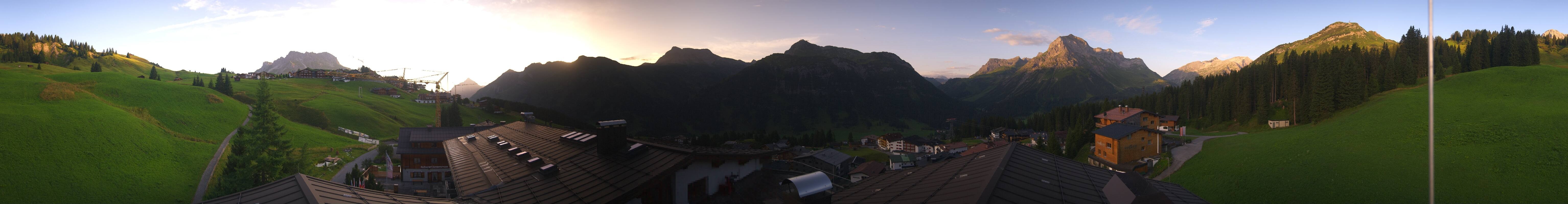 Archived image Webcam Panoramic view Oberlech from Hotel Goldener Berg
