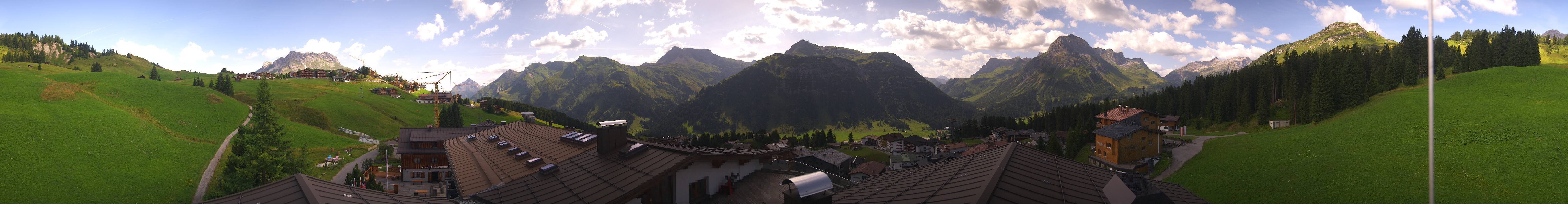 Archived image Webcam Panoramic view Oberlech from Hotel Goldener Berg