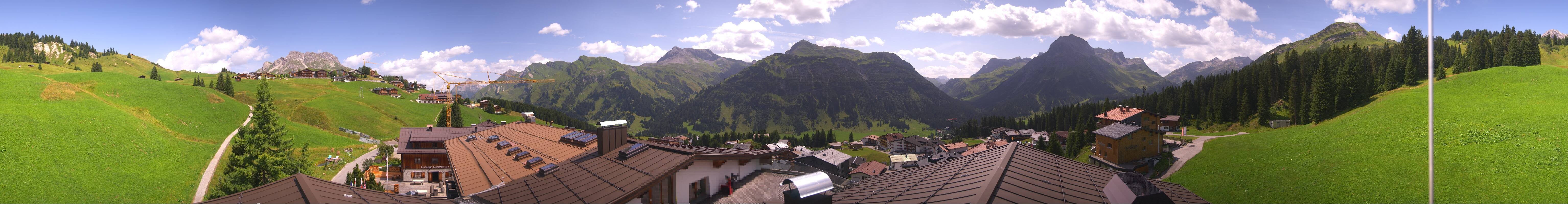 Archived image Webcam Panoramic view Oberlech from Hotel Goldener Berg