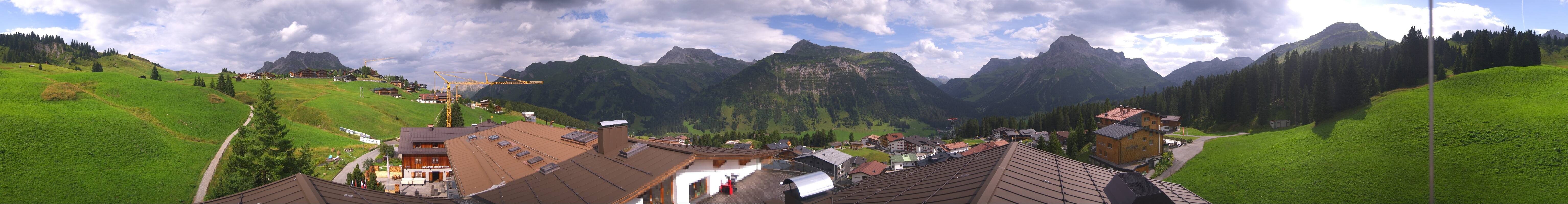 Archived image Webcam Panoramic view Oberlech from Hotel Goldener Berg