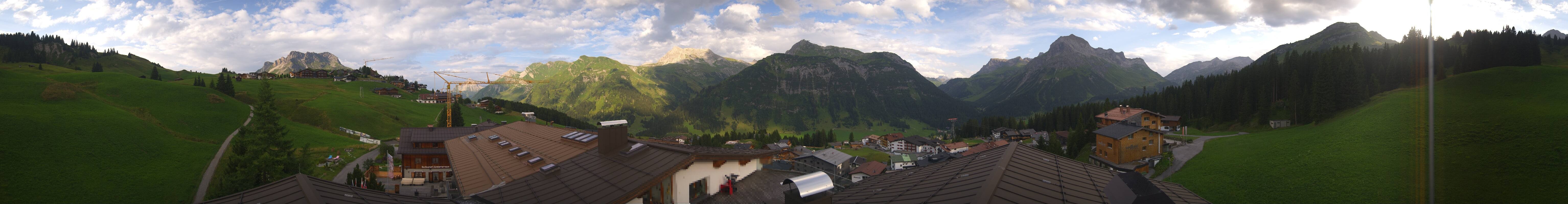 Archived image Webcam Panoramic view Oberlech from Hotel Goldener Berg