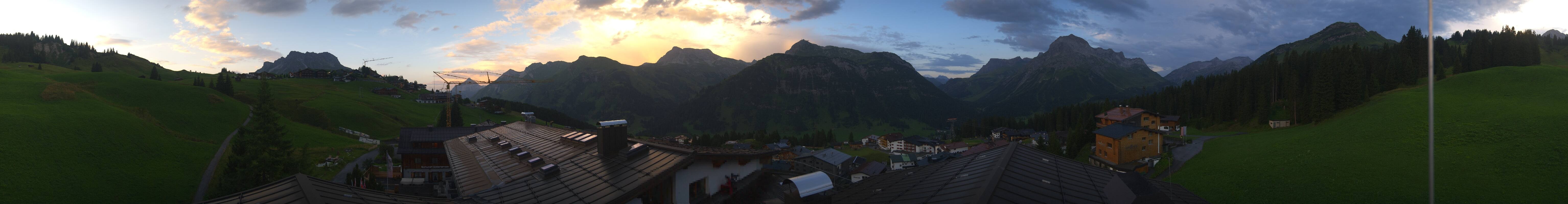 Archived image Webcam Panoramic view Oberlech from Hotel Goldener Berg