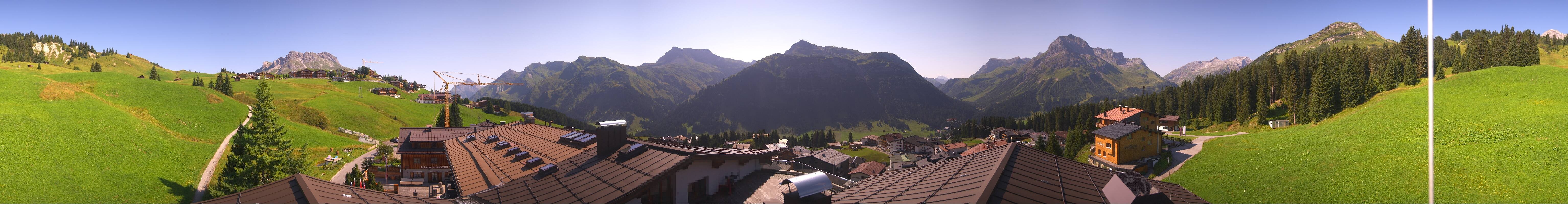 Archiv Foto Webcam Panorama Oberlech - Hotel Goldener Berg