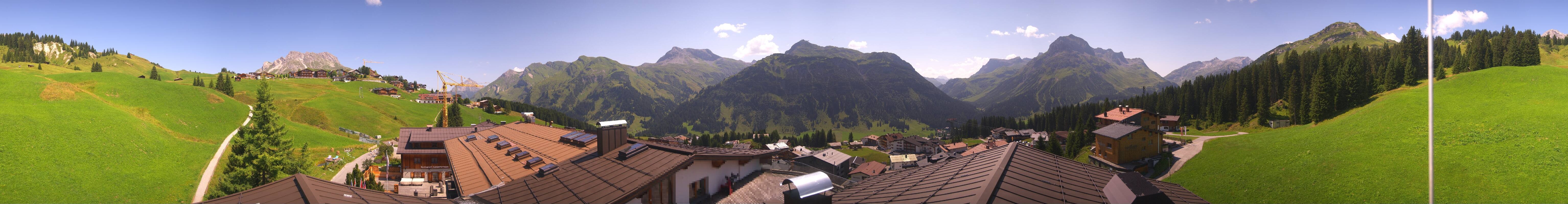 Archiv Foto Webcam Panorama Oberlech - Hotel Goldener Berg