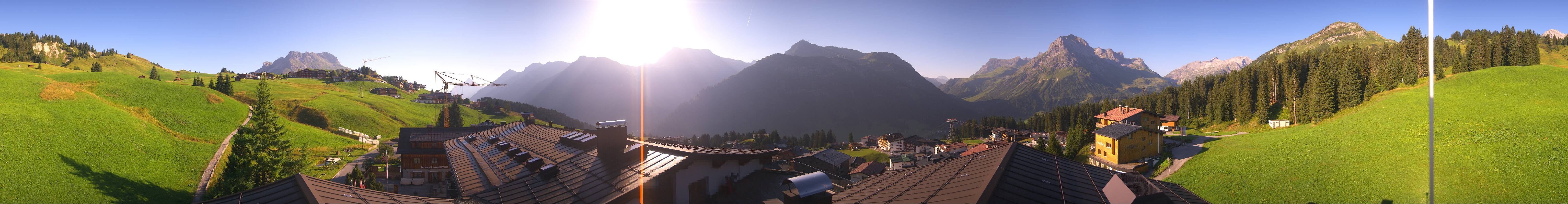 Archiv Foto Webcam Panorama Oberlech - Hotel Goldener Berg