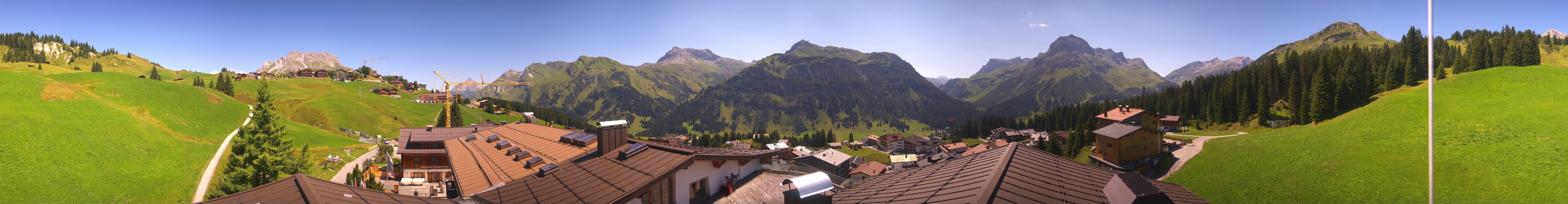 Archiv Foto Webcam Panorama Oberlech - Hotel Goldener Berg