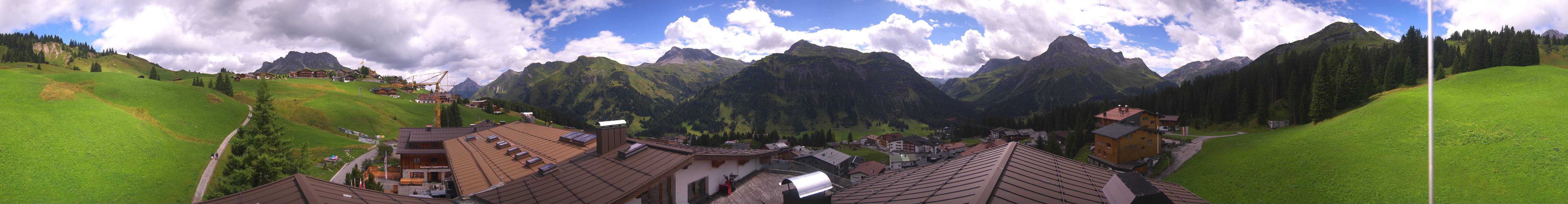 Archiv Foto Webcam Panorama Oberlech - Hotel Goldener Berg