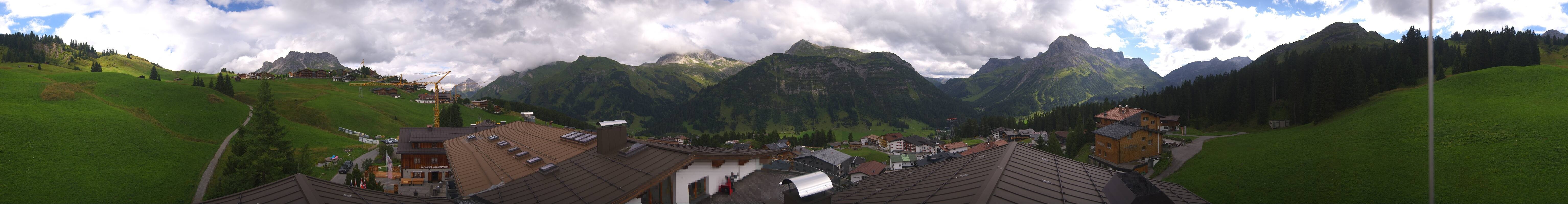 Archiv Foto Webcam Panorama Oberlech - Hotel Goldener Berg