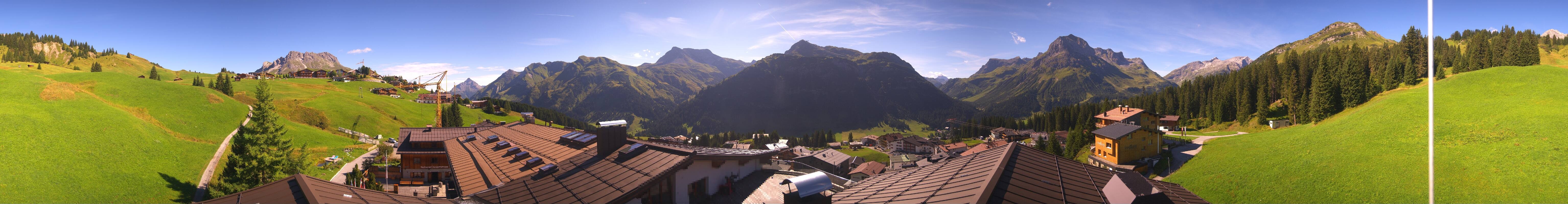 Archiv Foto Webcam Panorama Oberlech - Hotel Goldener Berg