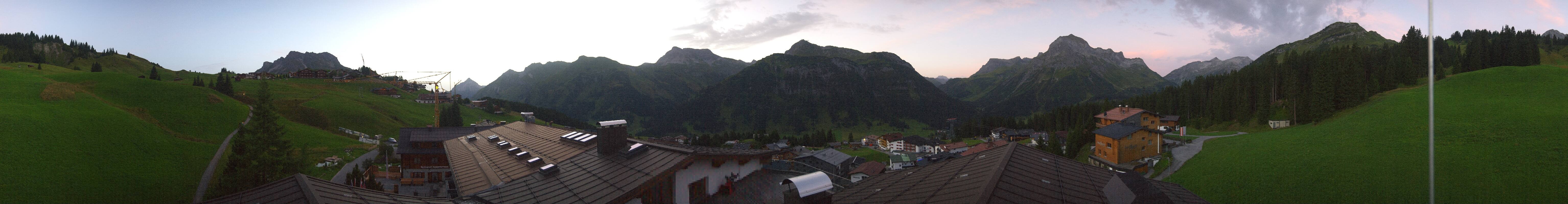 Archived image Webcam Panoramic view Oberlech from Hotel Goldener Berg