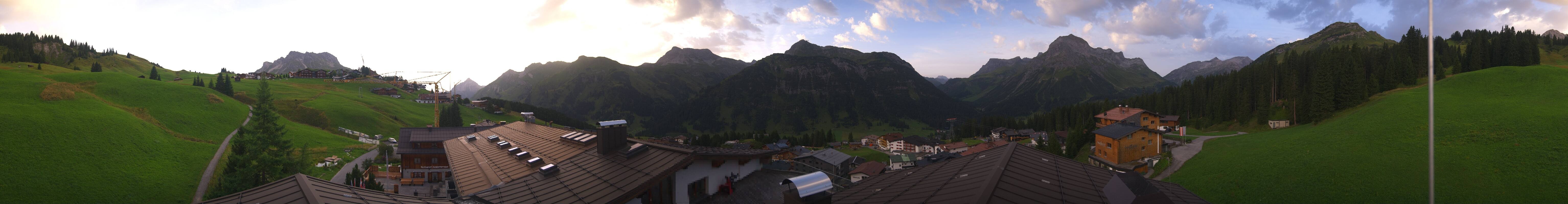 Archived image Webcam Panoramic view Oberlech from Hotel Goldener Berg