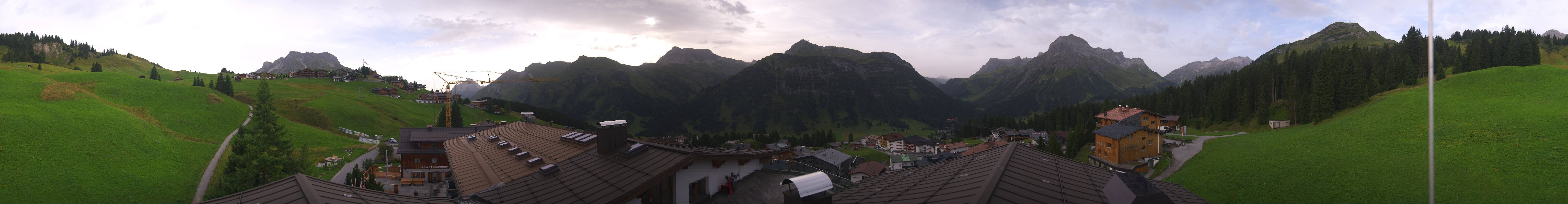 Archived image Webcam Panoramic view Oberlech from Hotel Goldener Berg
