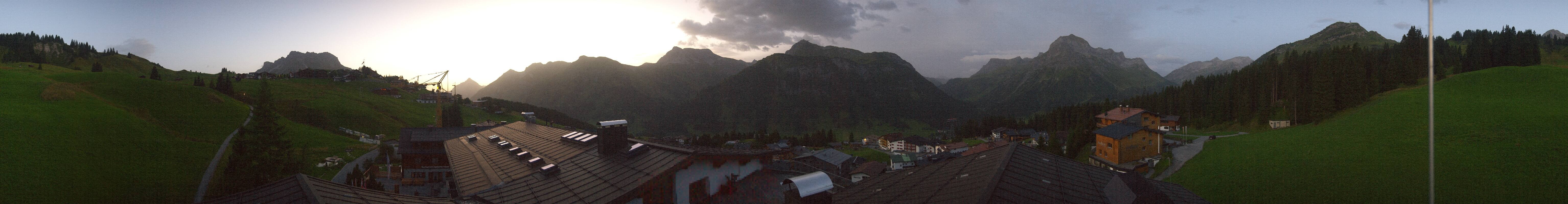 Archived image Webcam Panoramic view Oberlech from Hotel Goldener Berg