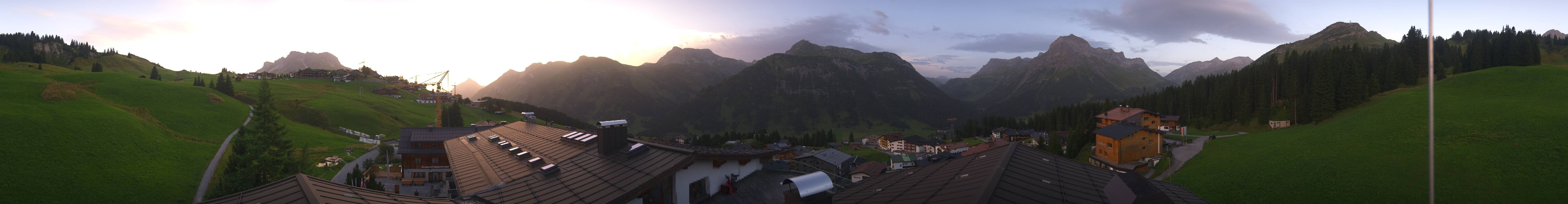 Archived image Webcam Panoramic view Oberlech from Hotel Goldener Berg