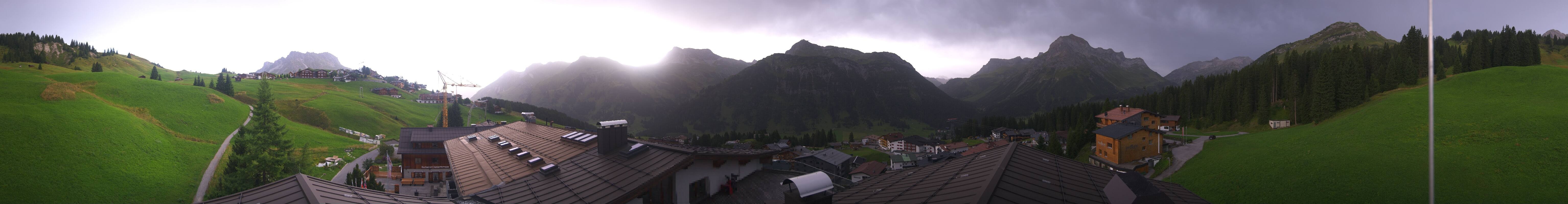 Archived image Webcam Panoramic view Oberlech from Hotel Goldener Berg