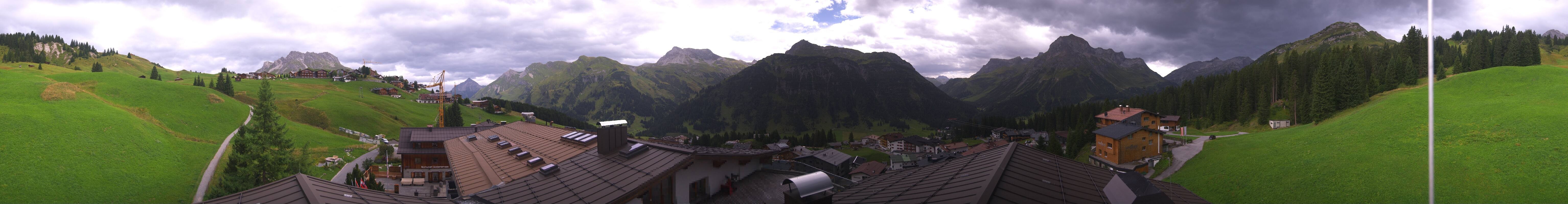 Archived image Webcam Panoramic view Oberlech from Hotel Goldener Berg